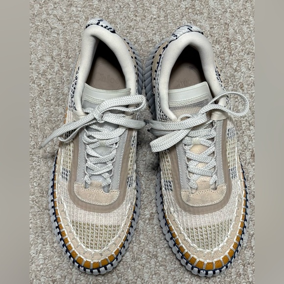 COPY. Chloé Nama Platform Sneakers Biscotti Beige | EU 40 (US 10) - Picture 2 of 10